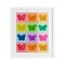 Stupell Industries Candy Butterfly Rainbow Framed Print Under Glass, design by LISH Creative